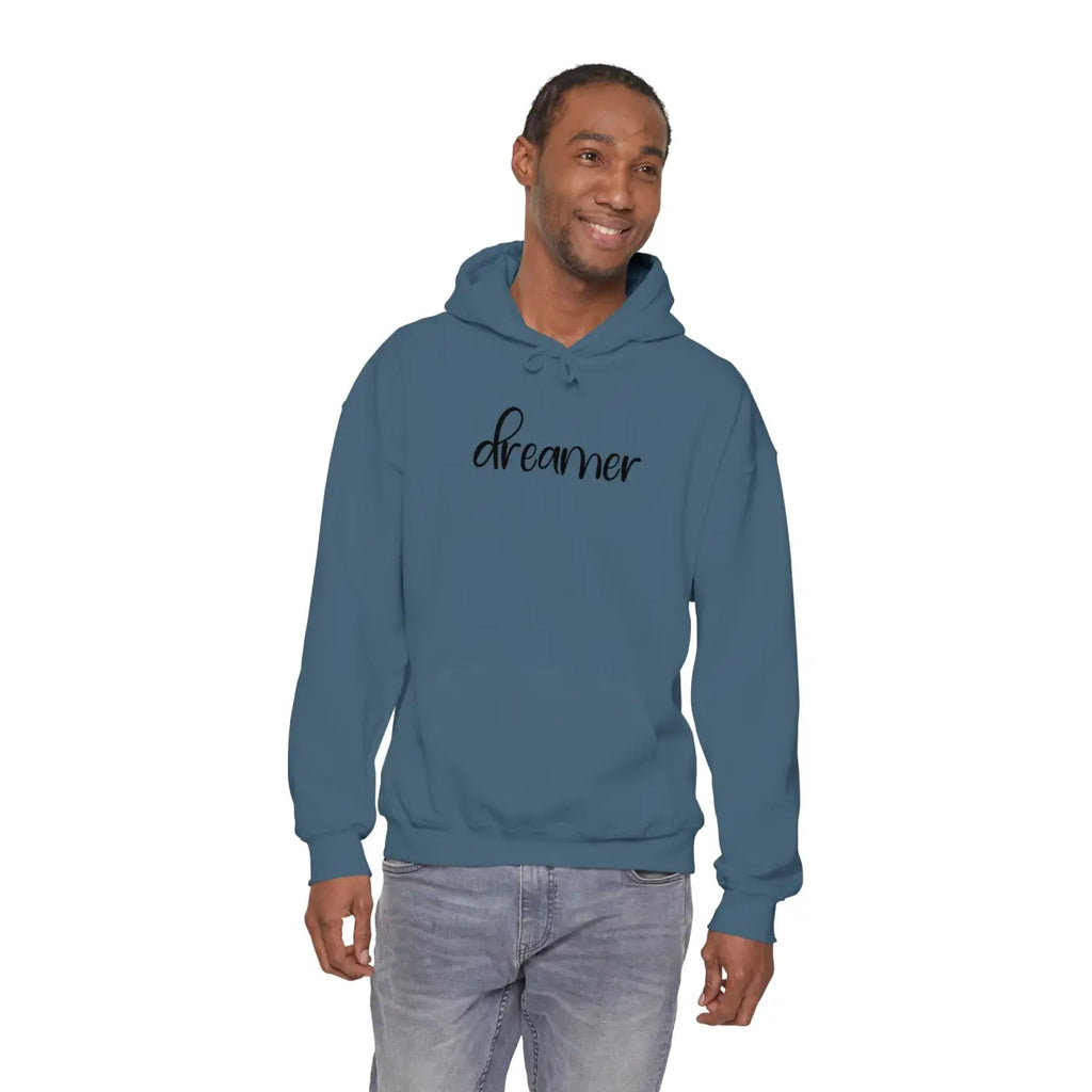 Embroidered Dreamer Unisex Heavy Hoodie - Cotton-Poly Blend - DipaliZ