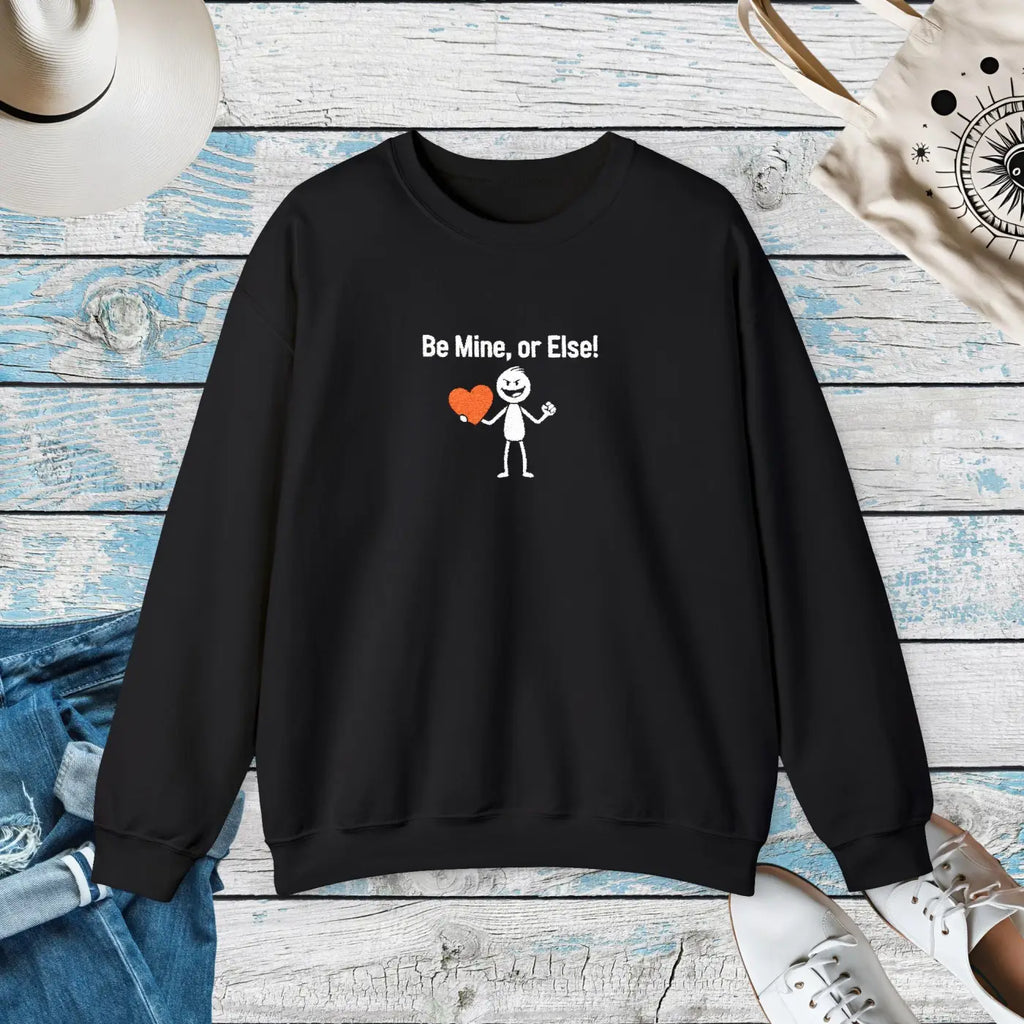 Valentine Skeleton Sweatshirt - Heart Embroidered Design - DipaliZ