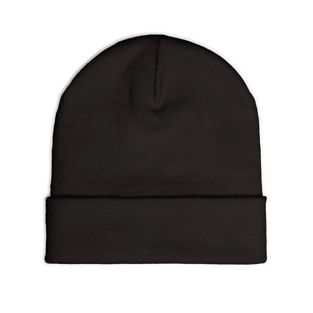 Gothic Script Knit Hat - Embroidered Personalized Beanie - DipaliZ