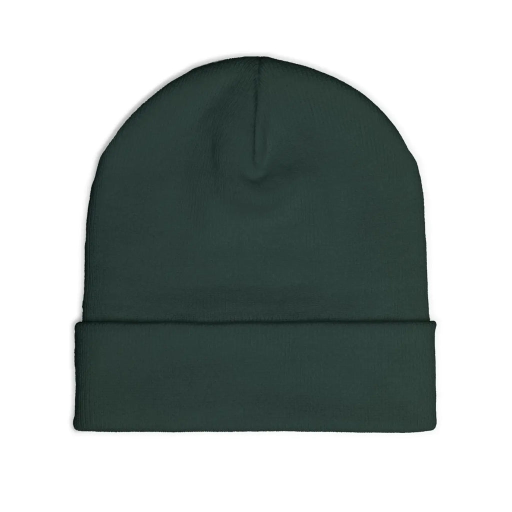 Gothic Script Knit Hat - Embroidered Personalized Beanie - DipaliZ