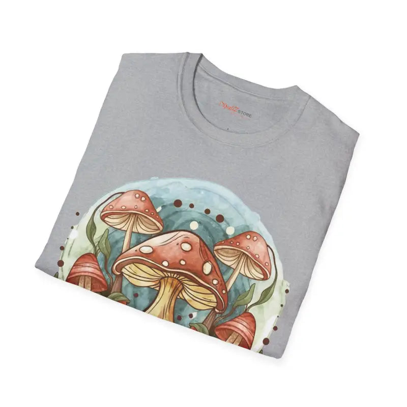 Enchanting Forest Fungi Softstyle T Shirt - Woodland Comfort - DipaliZ