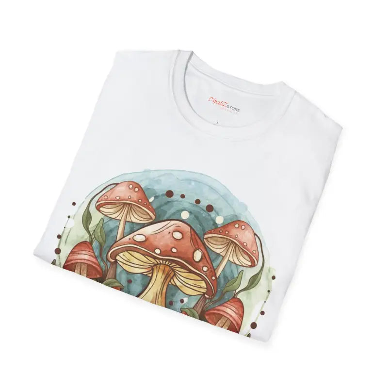 Enchanting Forest Fungi Softstyle T Shirt - Woodland Comfort - DipaliZ