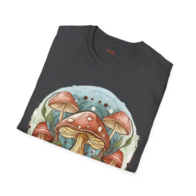 Enchanting Forest Fungi Softstyle T Shirt - Woodland Comfort - DipaliZ