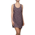 Mauve Racerback Dress - Dandelion Print Comfort - DipaliZ