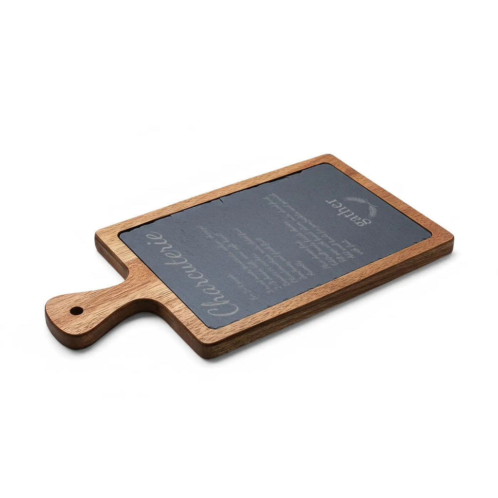 Slate Serving Surface with Acacia Wood Frame - DipaliZ