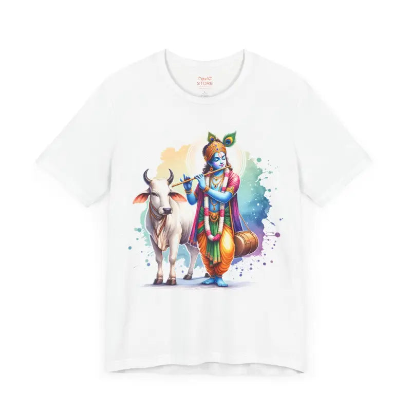 Epic Krishna Flute Tee - Unisex Jersey Short Sleeve - DipaliZ
