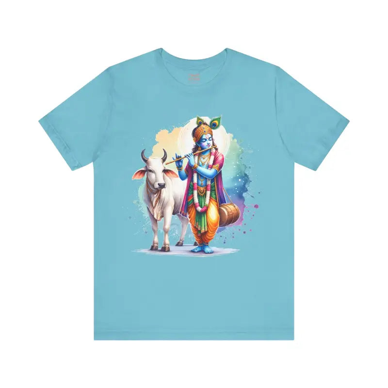 Epic Krishna Flute Tee - Unisex Jersey Short Sleeve - DipaliZ