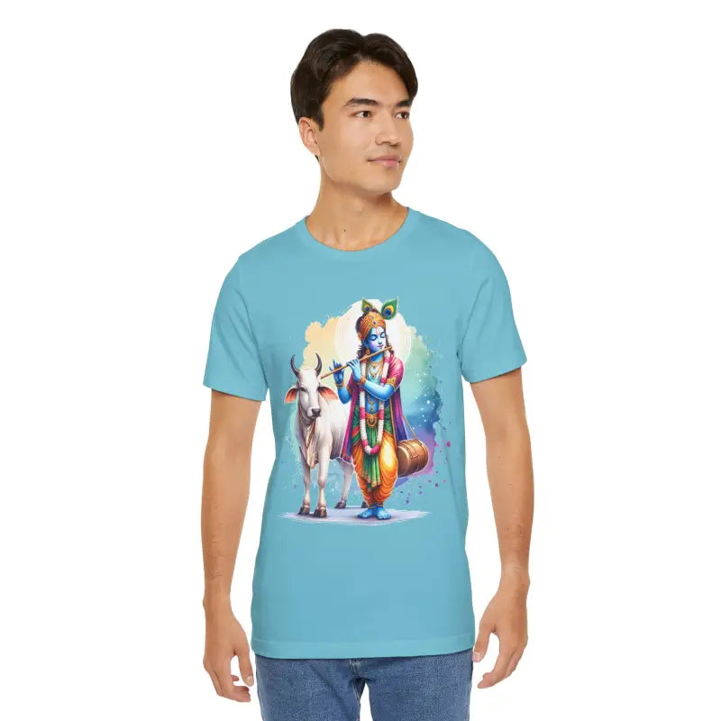 Epic Krishna Flute Tee - Unisex Jersey Short Sleeve - DipaliZ