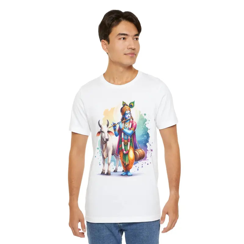 Epic Krishna Flute Tee - Unisex Jersey Short Sleeve - DipaliZ