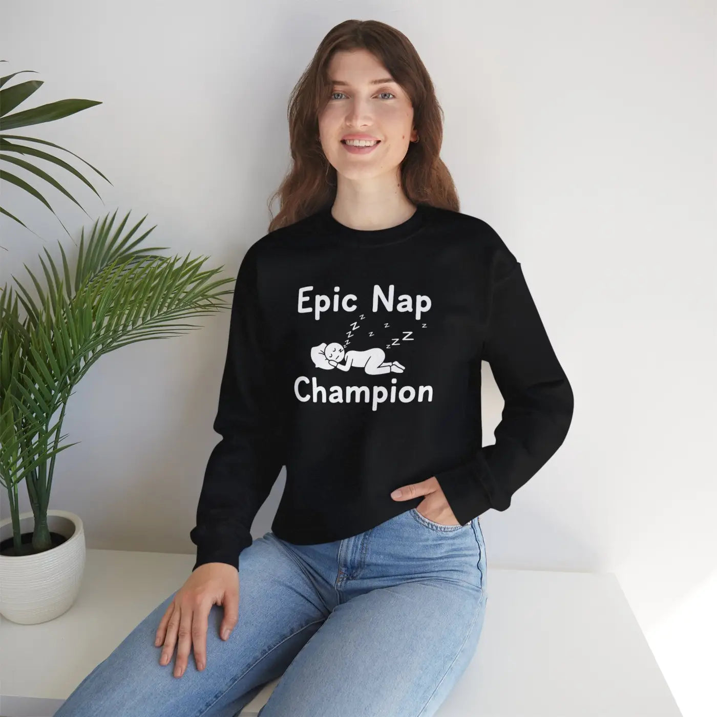 Epic Nap Champion Cozy Crewneck - Legendary Nappers - DipaliZ