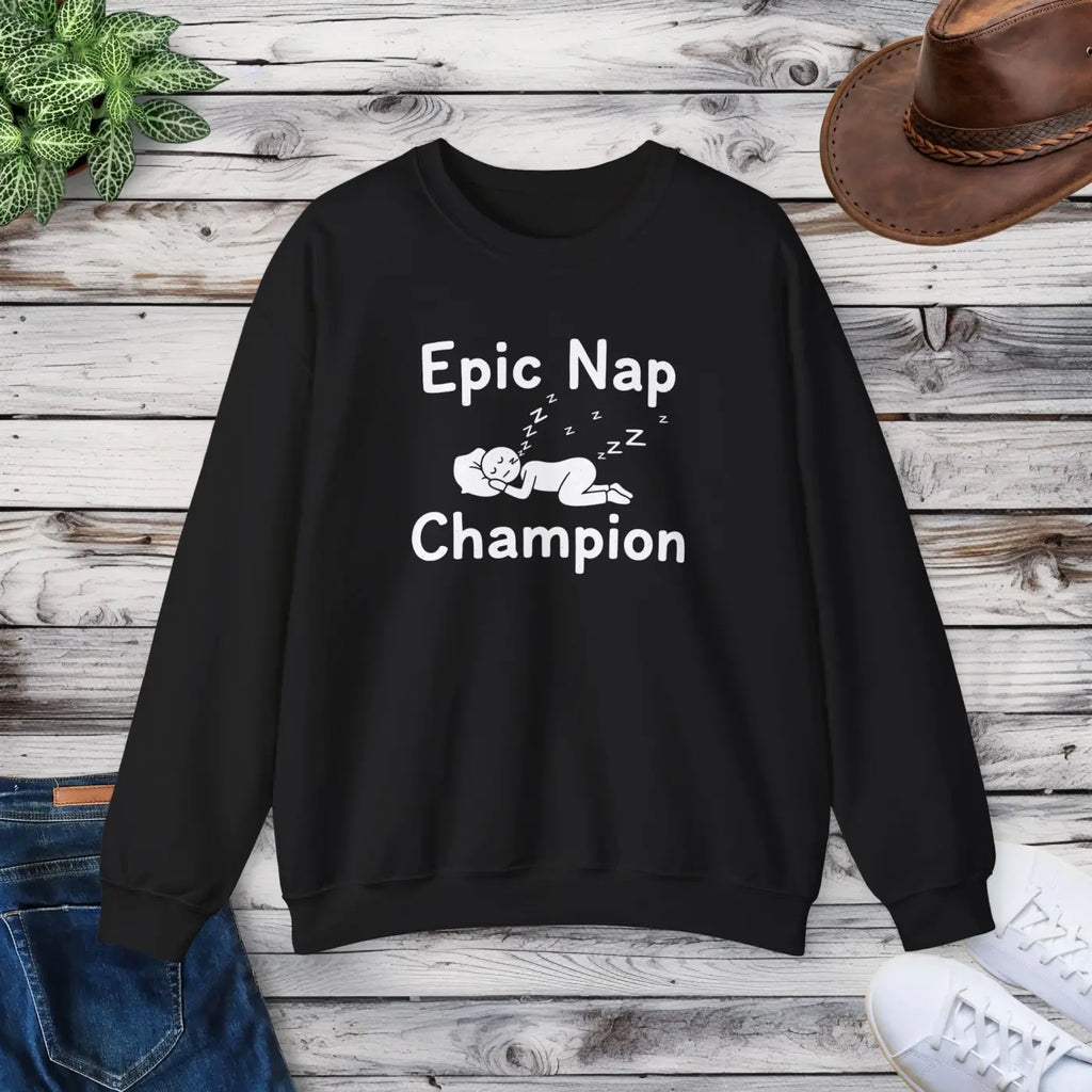 Epic Nap Champion Cozy Crewneck - Legendary Nappers - DipaliZ