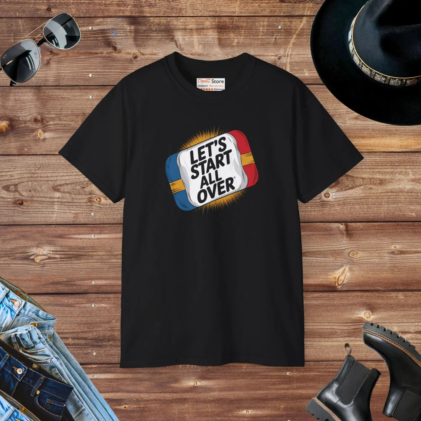 Start Fresh Unisex Ultra Cotton Tee - Eco-Friendly Comfort - DipaliZ