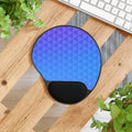 Ergonomic Mouse Pad - Stylish Blue Geometric Design - DipaliZ