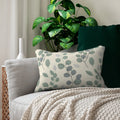 Branch Lumbar Pillow - Sage Green Botanical Serenity - DipaliZ