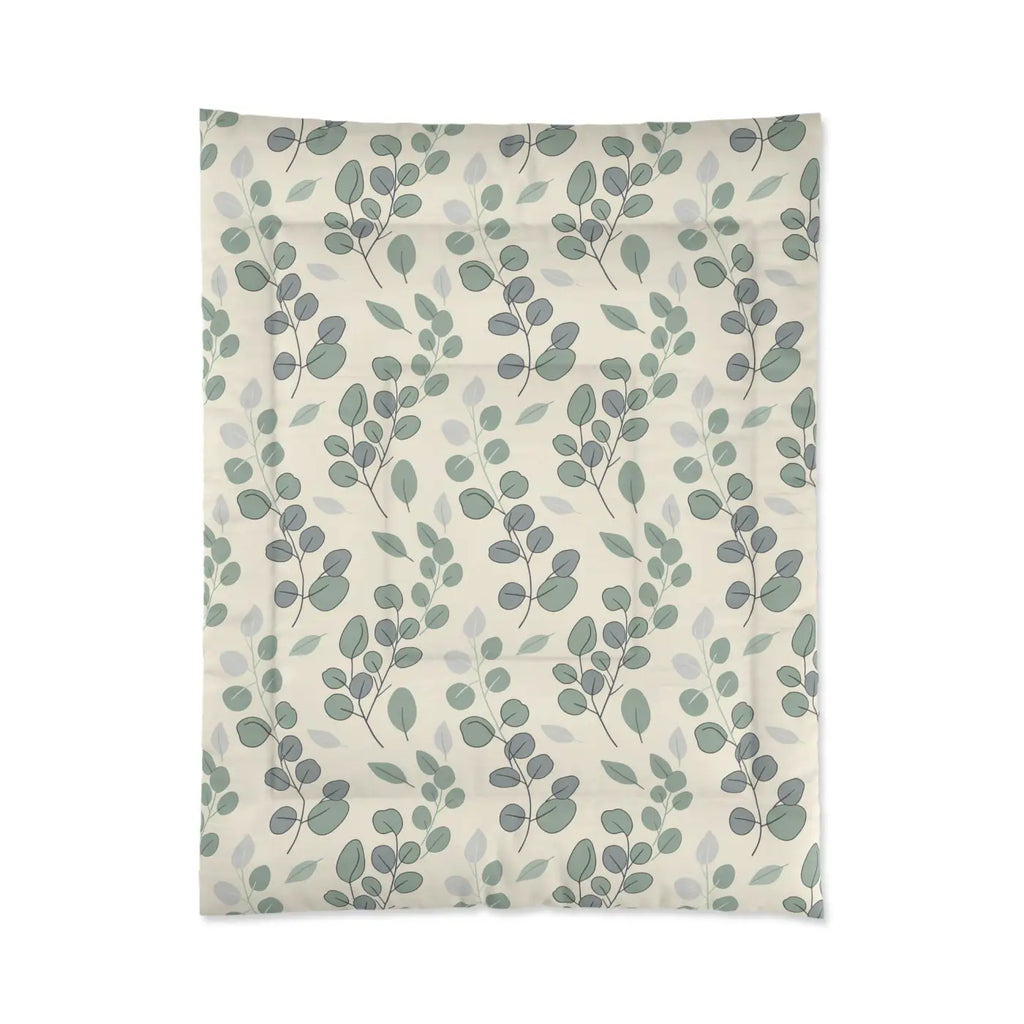 Leaves Botanical Comforter - Eucalyptus Nature Design - DipaliZ
