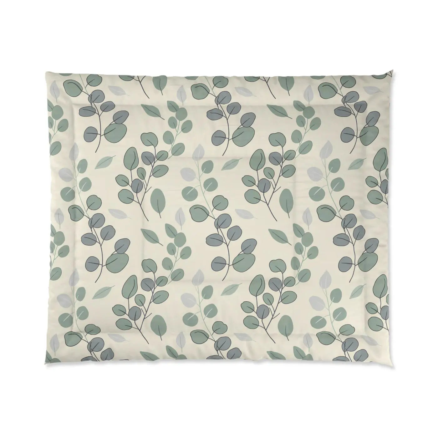 Leaves Botanical Comforter - Eucalyptus Nature Design - DipaliZ