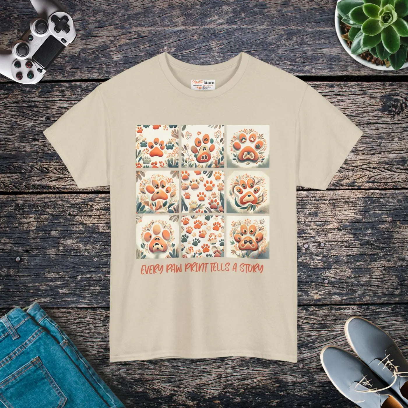 Vibrant Unisex Heavy Cotton Tee - Cool Story Design - DipaliZ