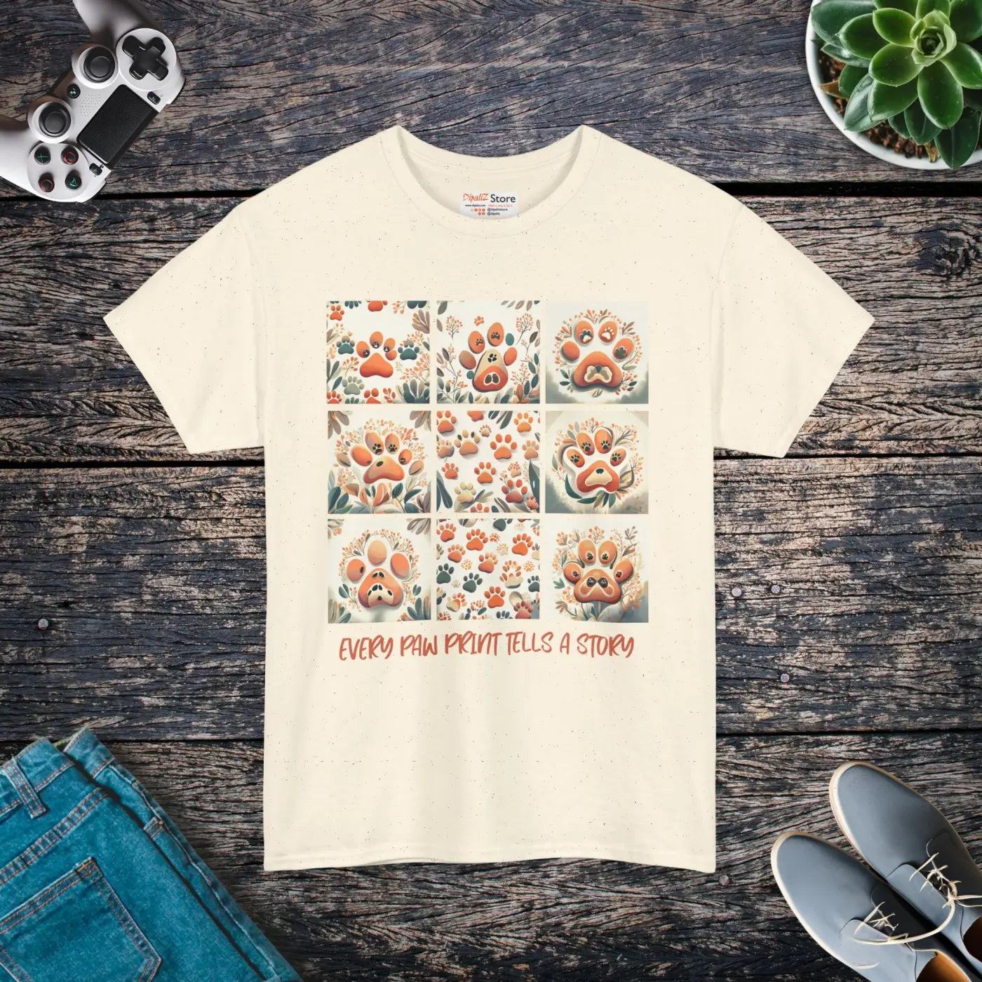 Vibrant Unisex Heavy Cotton Tee - Cool Story Design - DipaliZ