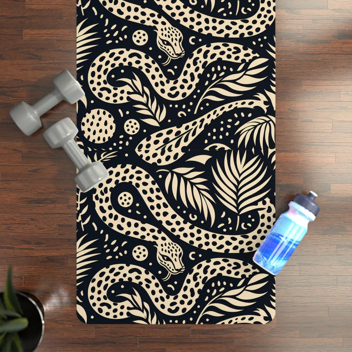Exotic Jungle Snake Yoga Mat - Non Slippery Grip - DipaliZ