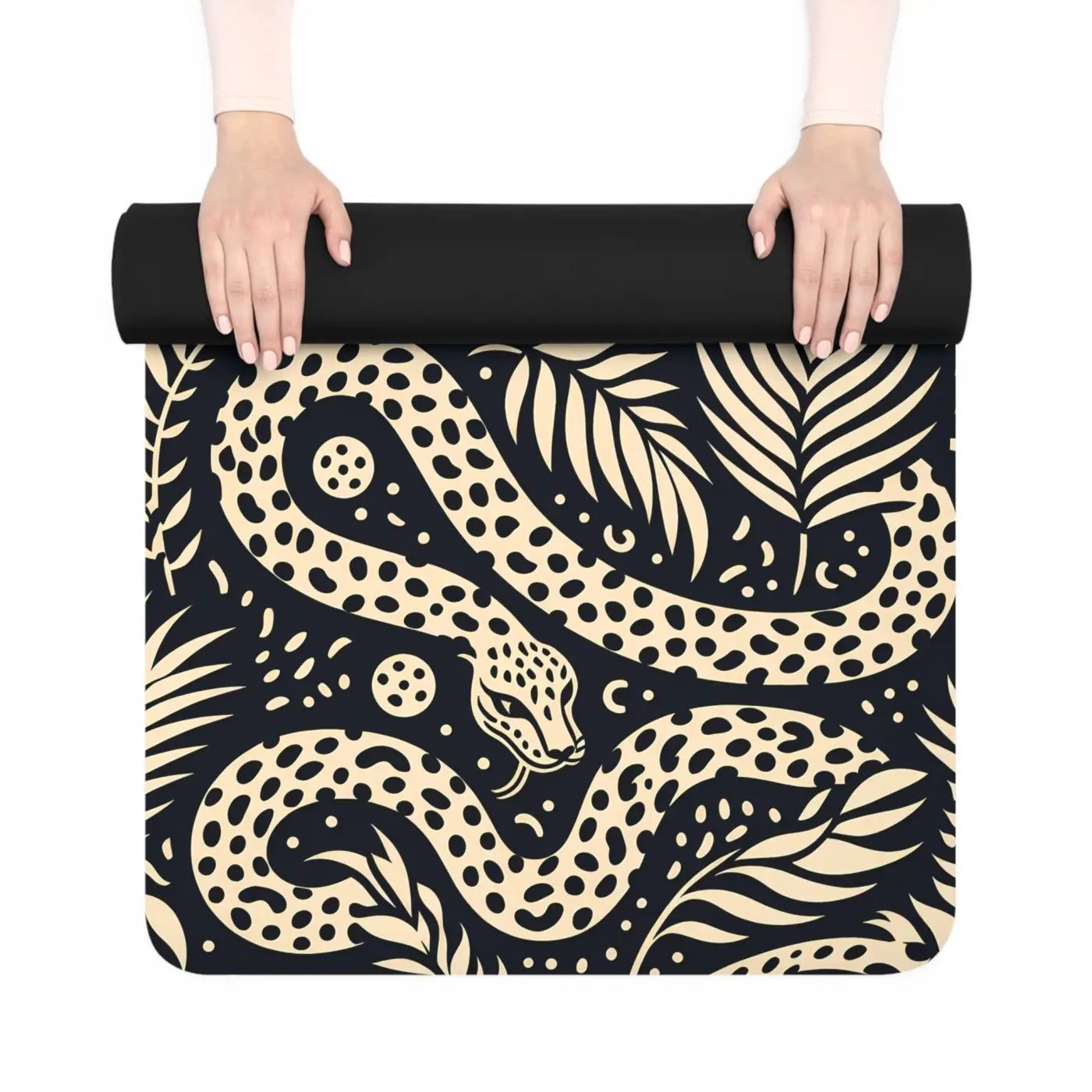 Exotic Jungle Snake Yoga Mat - Non Slippery Grip - DipaliZ