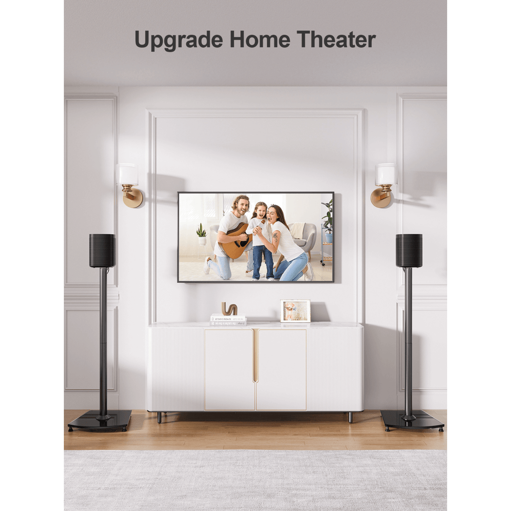 ErgoAV 1-Pair Fixed Height Sonos Speaker Stands 34"