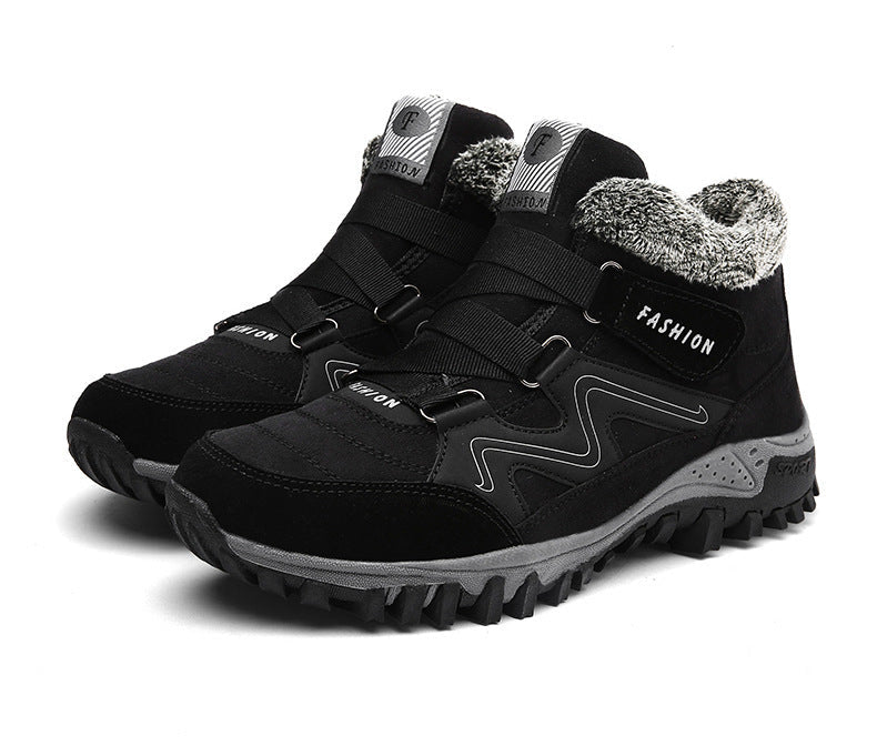 Cotton Shoes Winter Plus Velvet Thickening Outdoor Large Size Sports Running Shoes