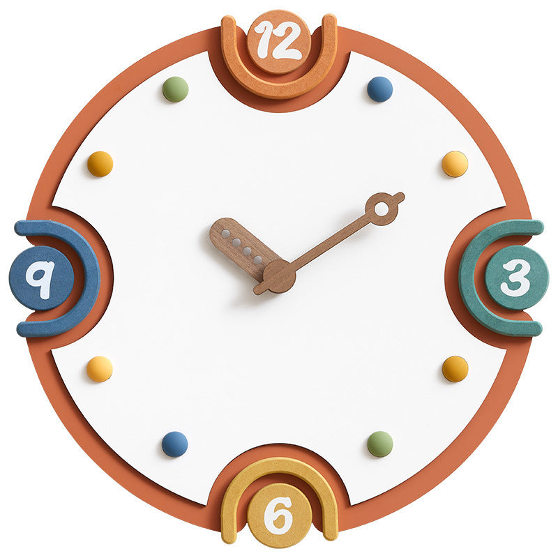 Household Cream Style Clock TV Cabinet Hallway Decorations