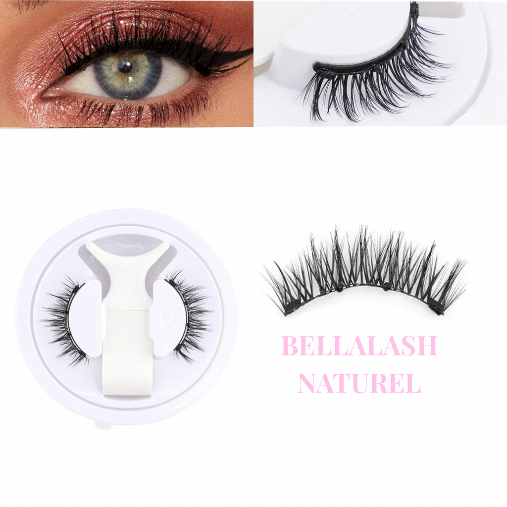 2 Pairs Magnetic Eyelash Natural Look Reusable Magnetic Eyelash Set with Applicator No Glue Needed