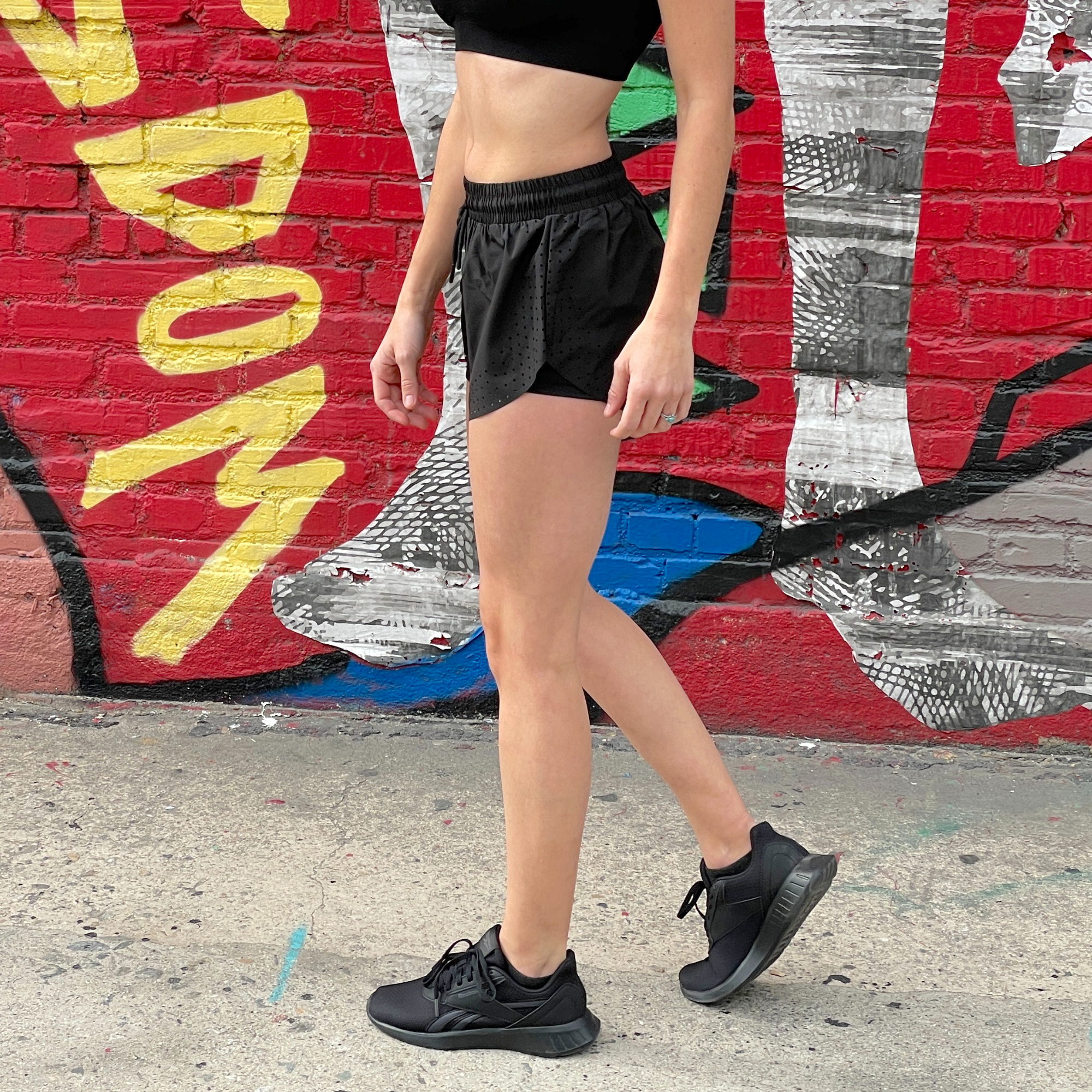 JupiterGear Arielle Athletic Shorts with Built-In Compression Liner for Working Out, Yoga and Running