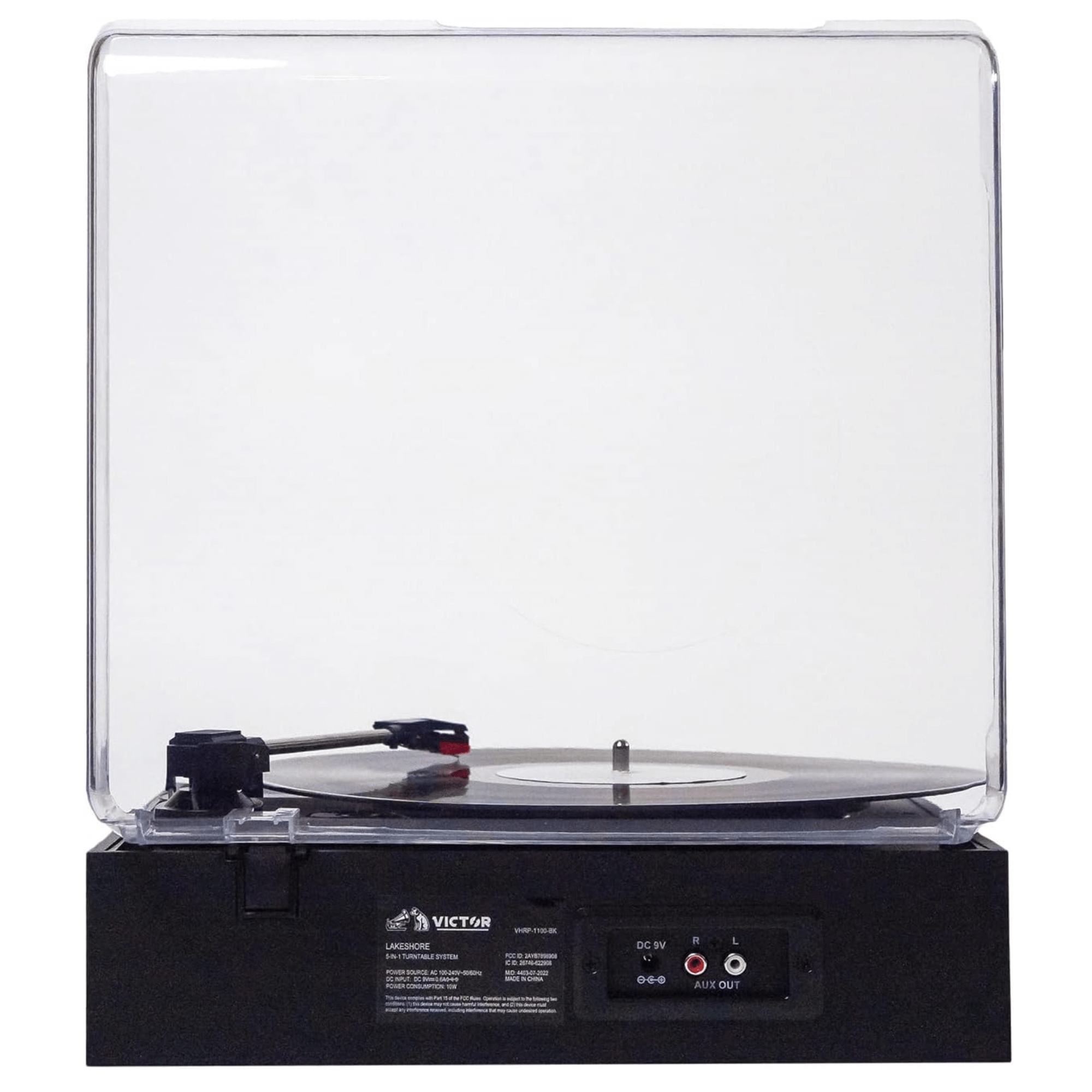 Victor Lakeshore 5-in-1 Hybrid BT Turntable System Black - Refurbished