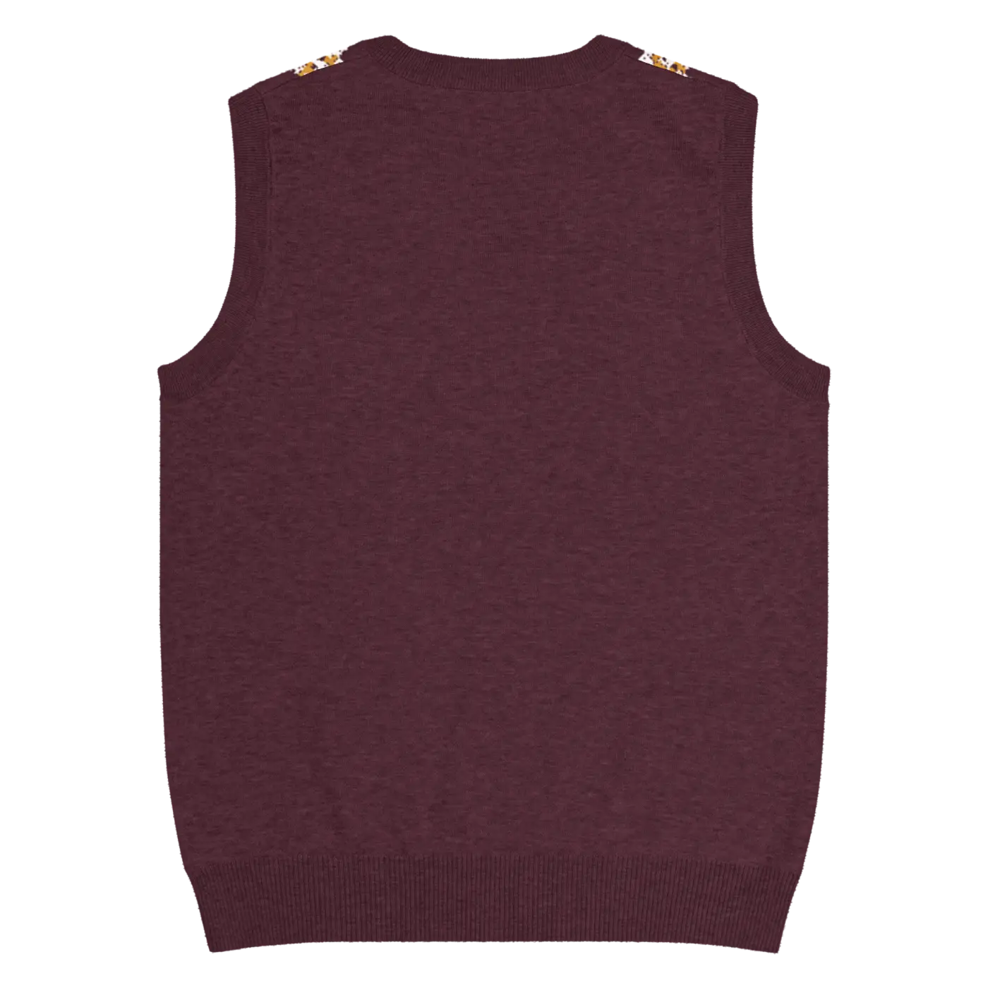 Fair Isle Winter Pattern Knit Vest - Vintage V-Neck - DipaliZ