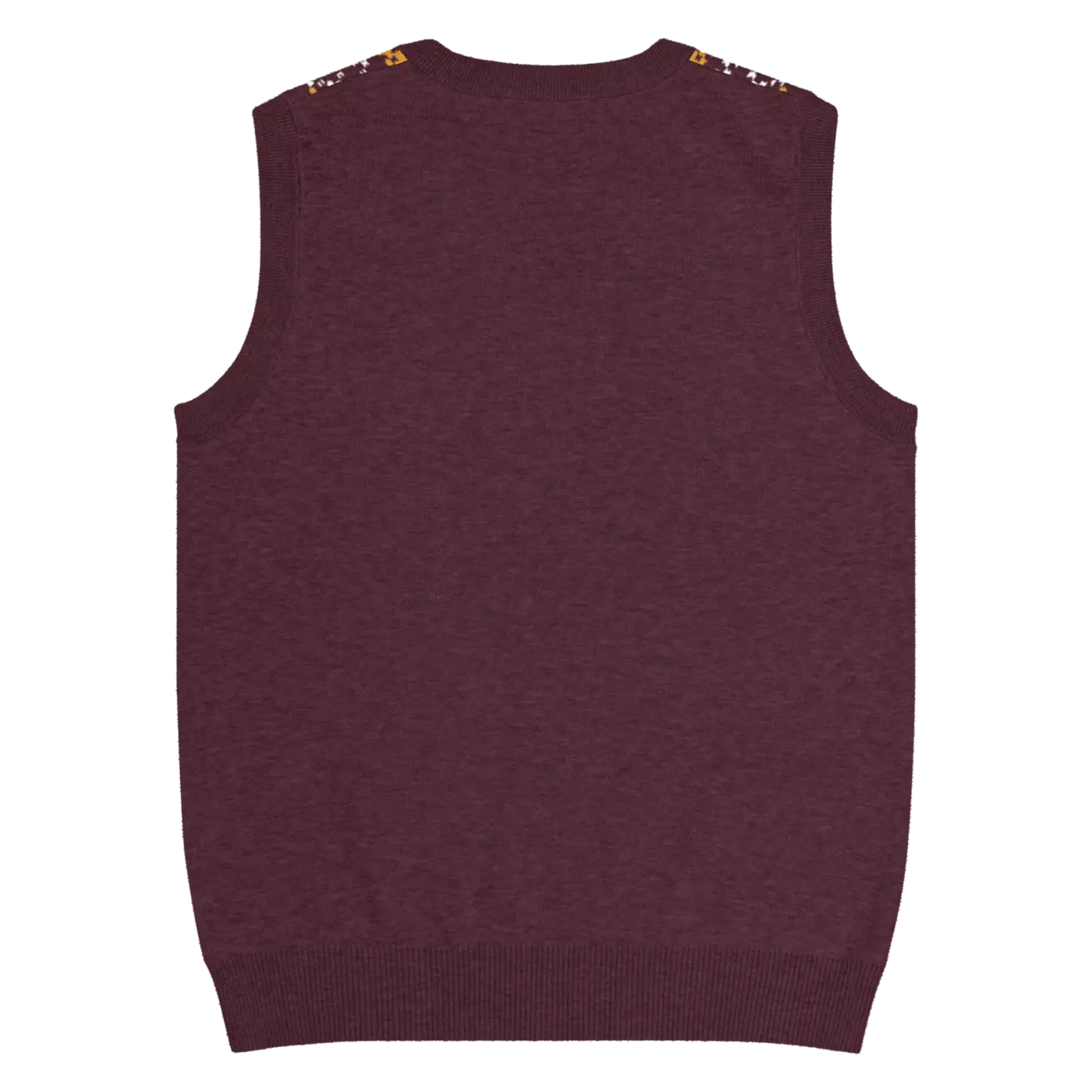 Fair Isle Winter Pattern Knit Vest - Vintage V-Neck - DipaliZ