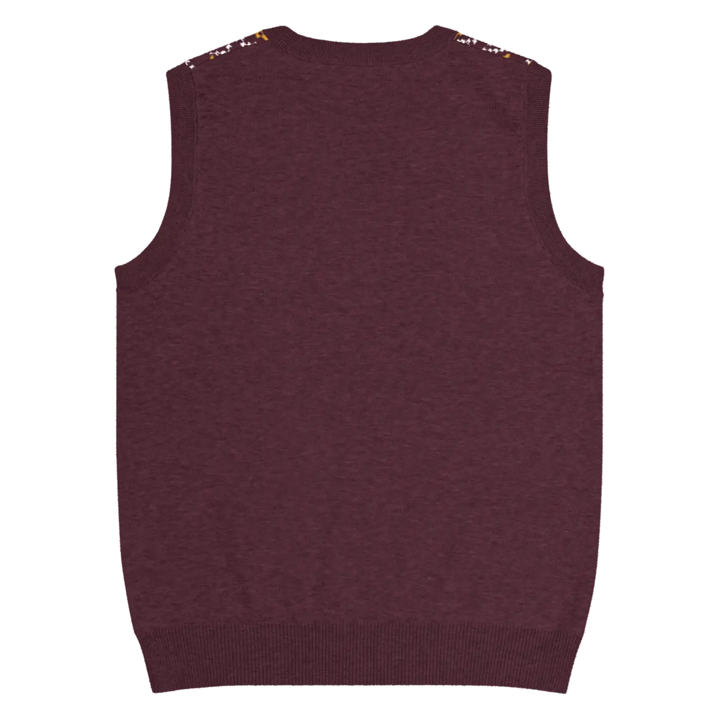 Fair Isle Winter Pattern Knit Vest - Vintage V-Neck - DipaliZ