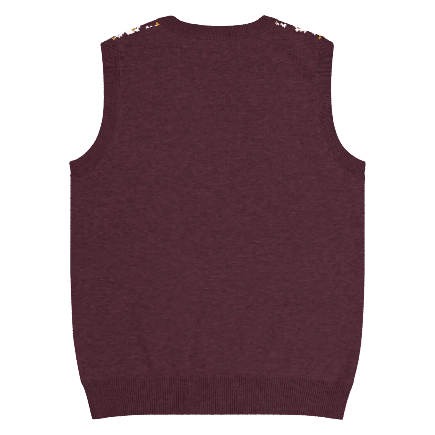Fair Isle Winter Pattern Knit Vest - Vintage V-Neck - DipaliZ