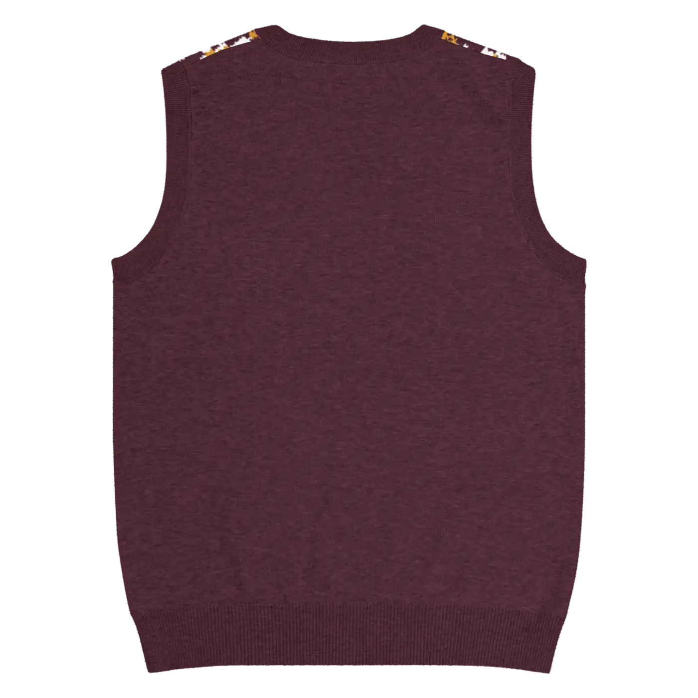 Fair Isle Winter Pattern Knit Vest - Vintage V-Neck - DipaliZ