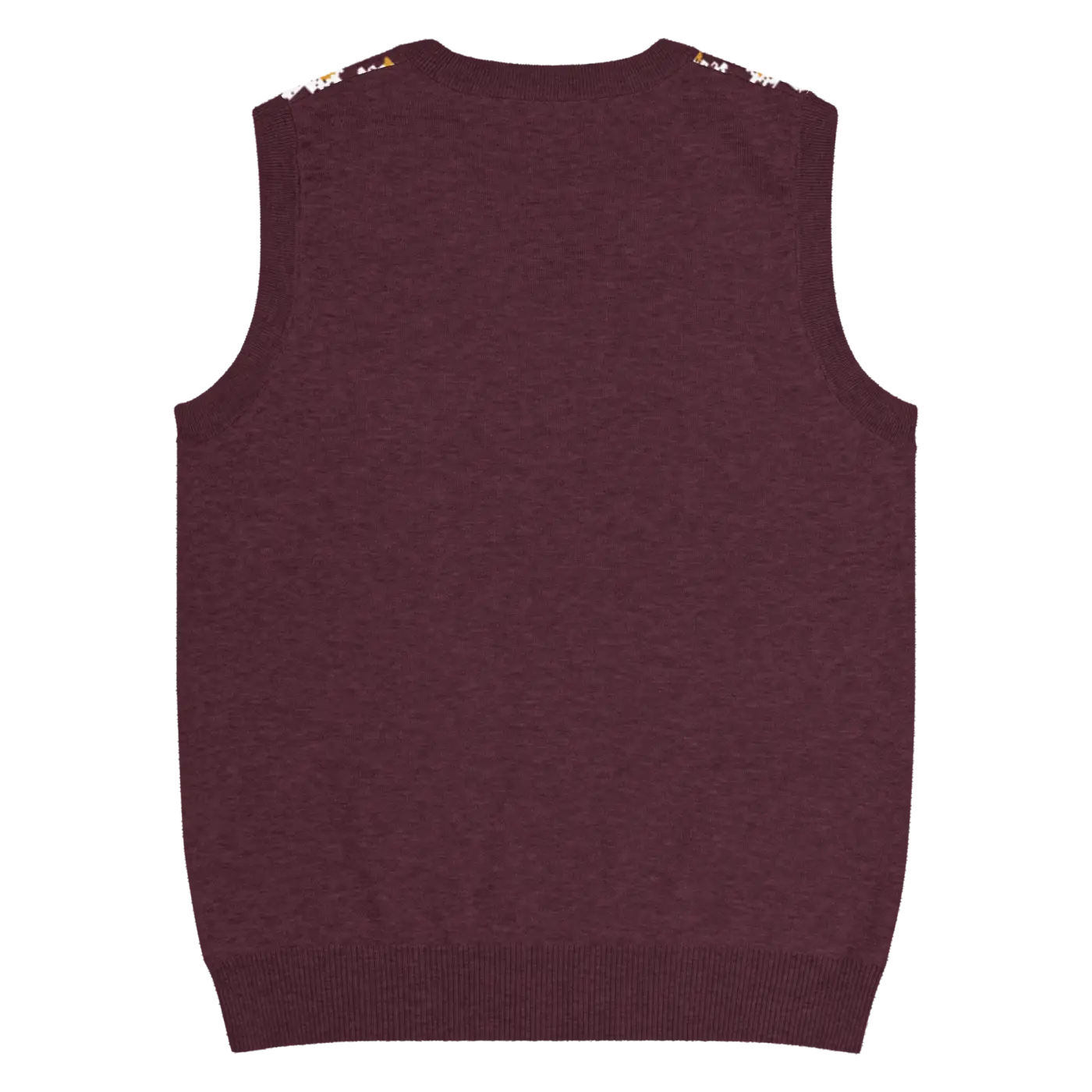 Fair Isle Winter Pattern Knit Vest - Vintage V-Neck - DipaliZ