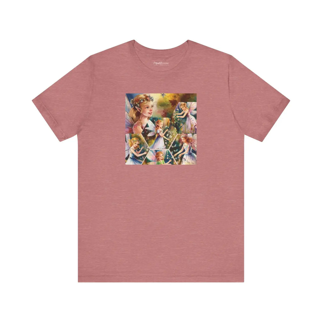 Enchanted Forest Unisex Jersey Tee - Fairy Design - DipaliZ