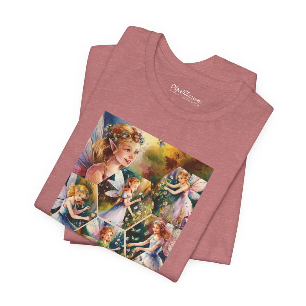 Enchanted Forest Unisex Jersey Tee - Fairy Design - DipaliZ