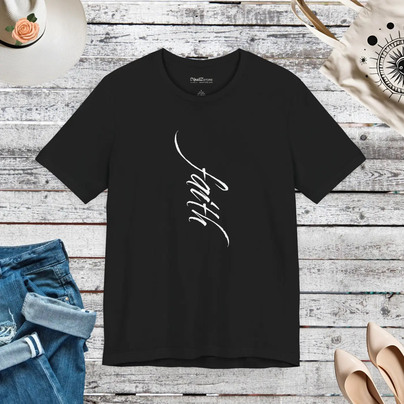 Faith Unisex Jersey Tee - Airlume Combed Ringspun Cotton - DipaliZ