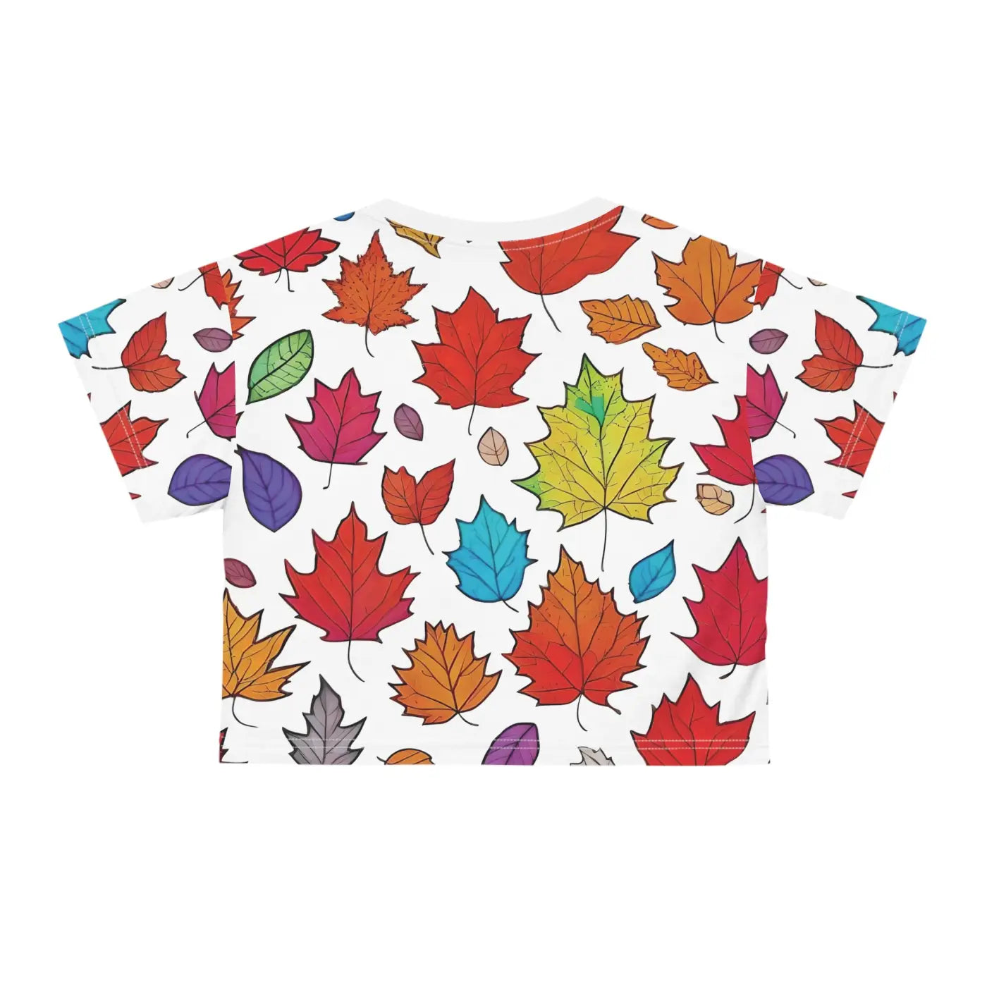 Fall Foliage Aop Crop Tee - Vibrant Everyday Style - DipaliZ