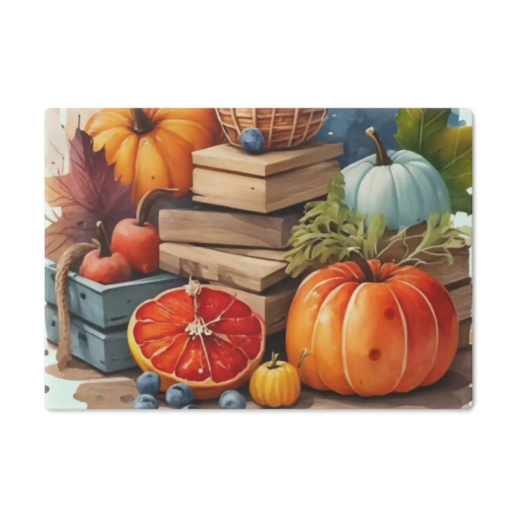Tempered Glass Cutting Board - Bold Autumn Design - DipaliZ