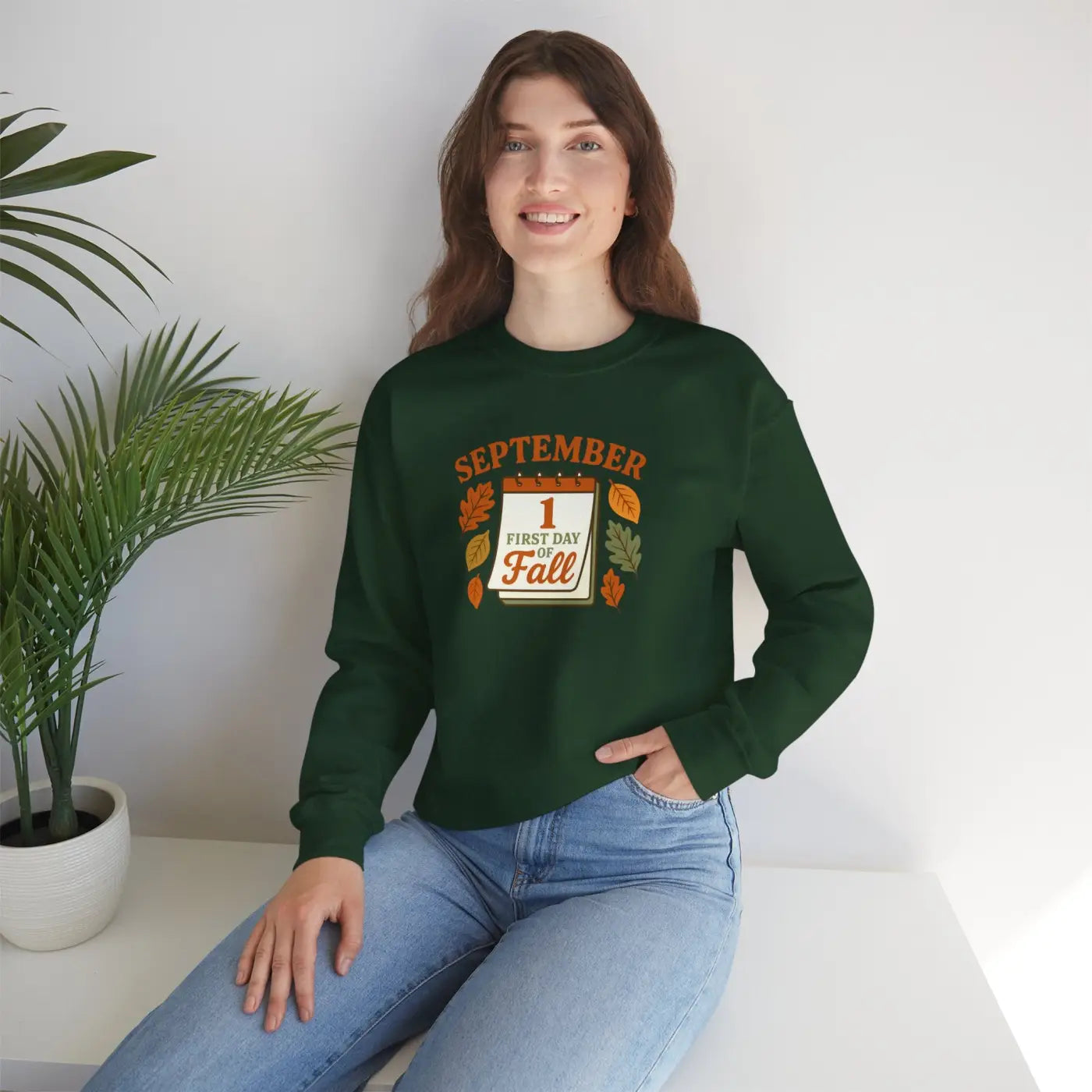 Fall Inspired Crewneck - Cozy Autumn Vibes Sweatshirt - DipaliZ
