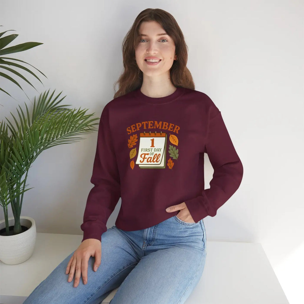 Fall Inspired Crewneck - Cozy Autumn Vibes Sweatshirt - DipaliZ