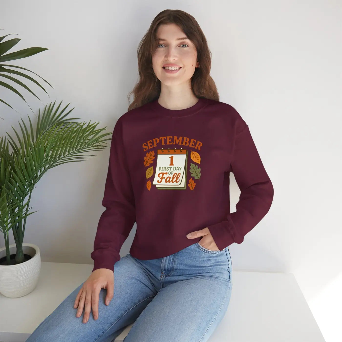 Fall Inspired Crewneck - Cozy Autumn Vibes Sweatshirt - DipaliZ