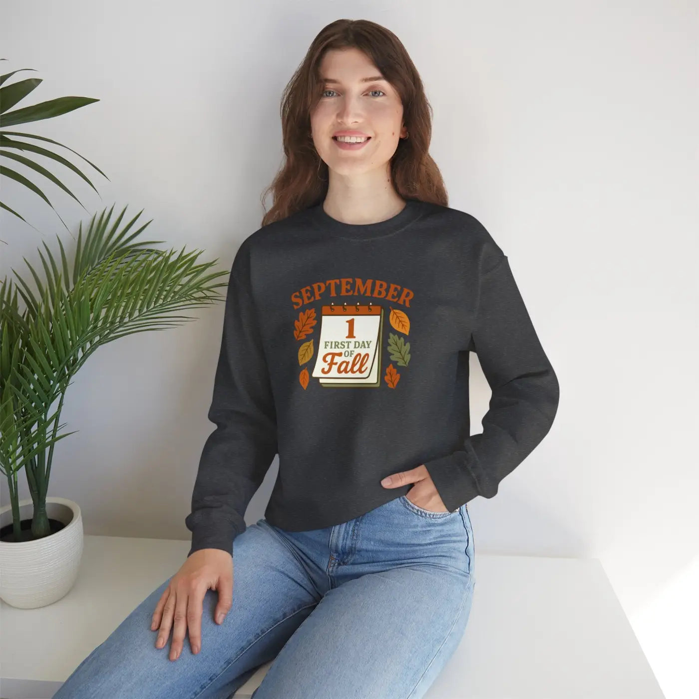 Fall Inspired Crewneck - Cozy Autumn Vibes Sweatshirt - DipaliZ