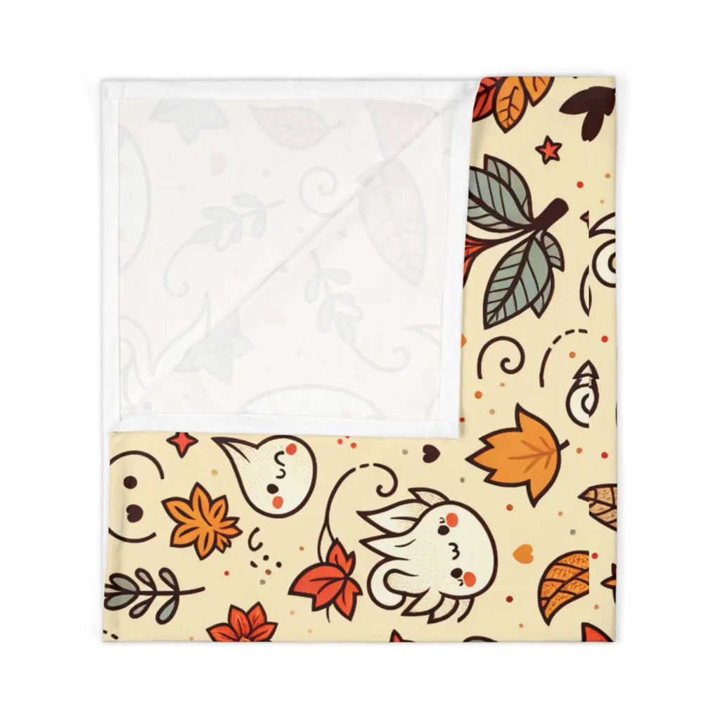 Fall Leaves Baby Swaddle Blanket - Cozy Autumn Design - DipaliZ