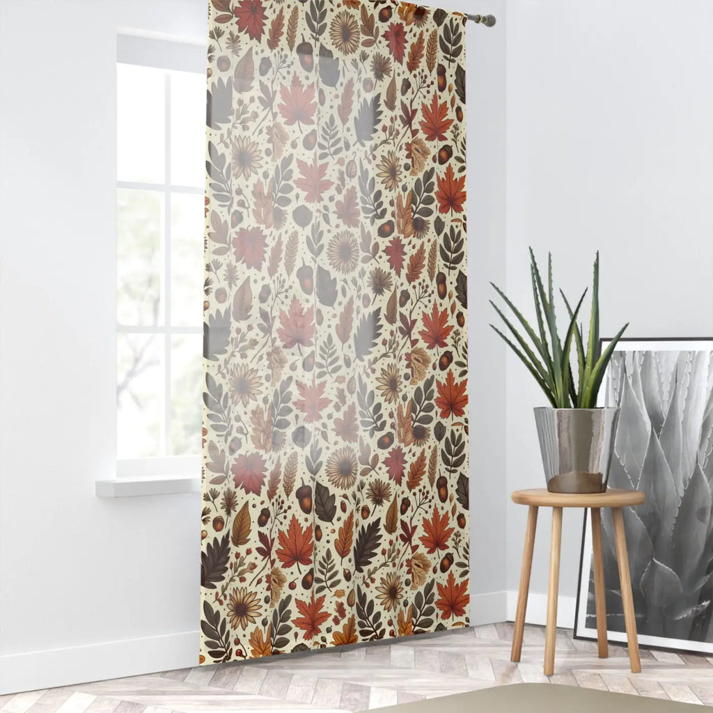 Cozy Fall Leaves Window Curtains - Autumn Home Decor - DipaliZ