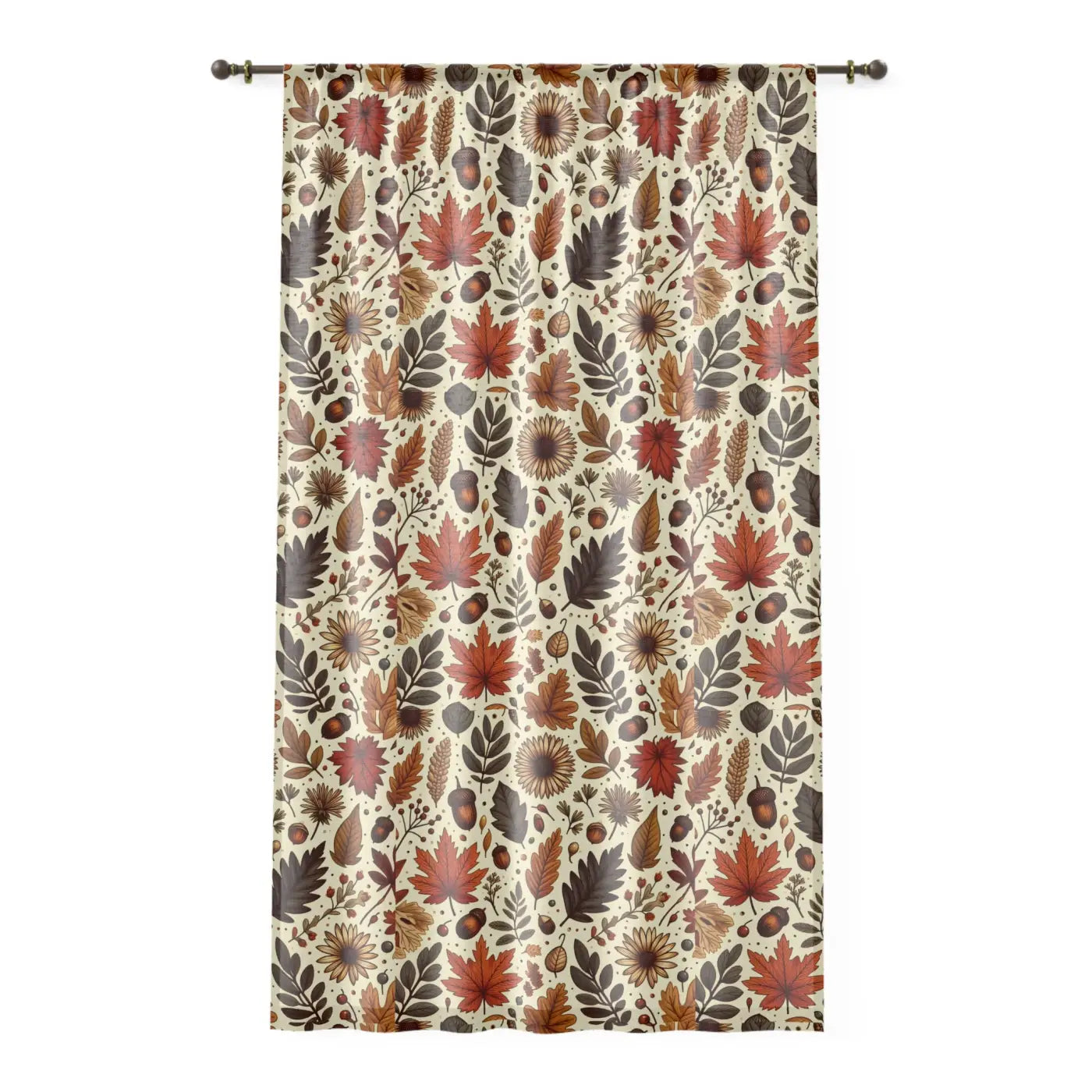 Cozy Fall Leaves Window Curtains - Autumn Home Decor - DipaliZ