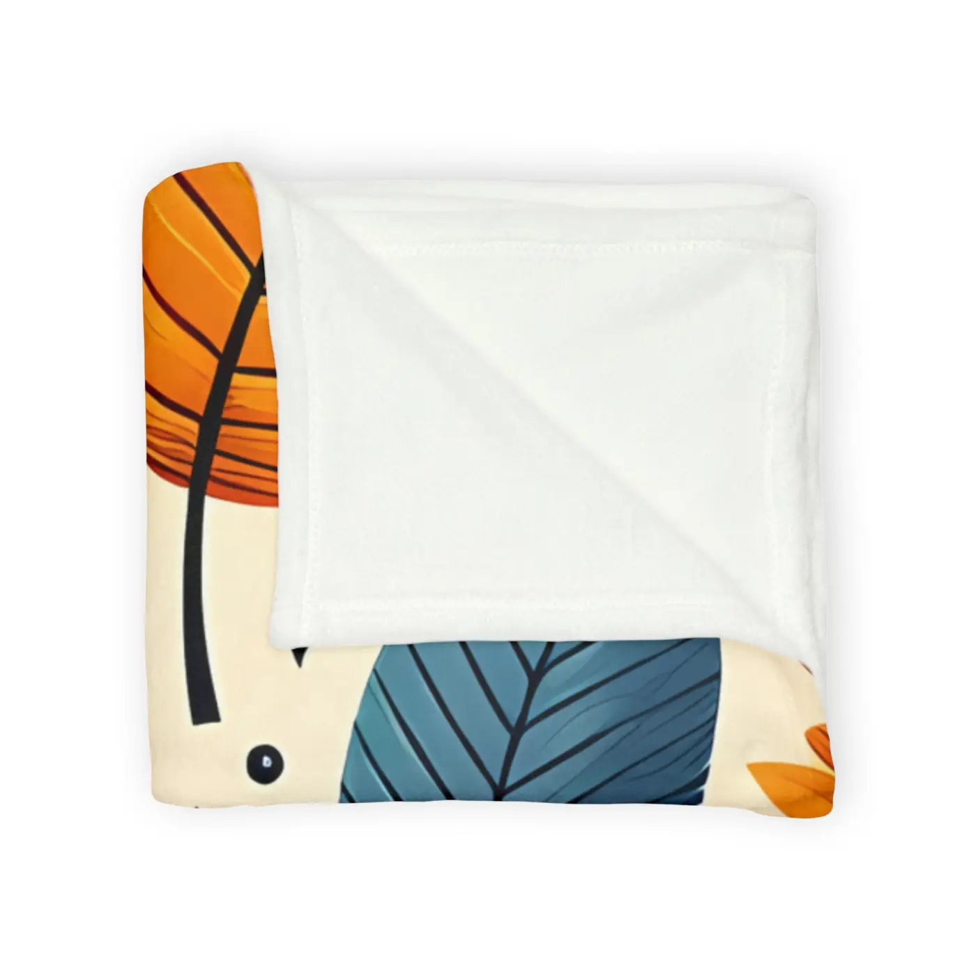 Cozy Minky Blanket - Fall Leaves Soft Polyester - DipaliZ