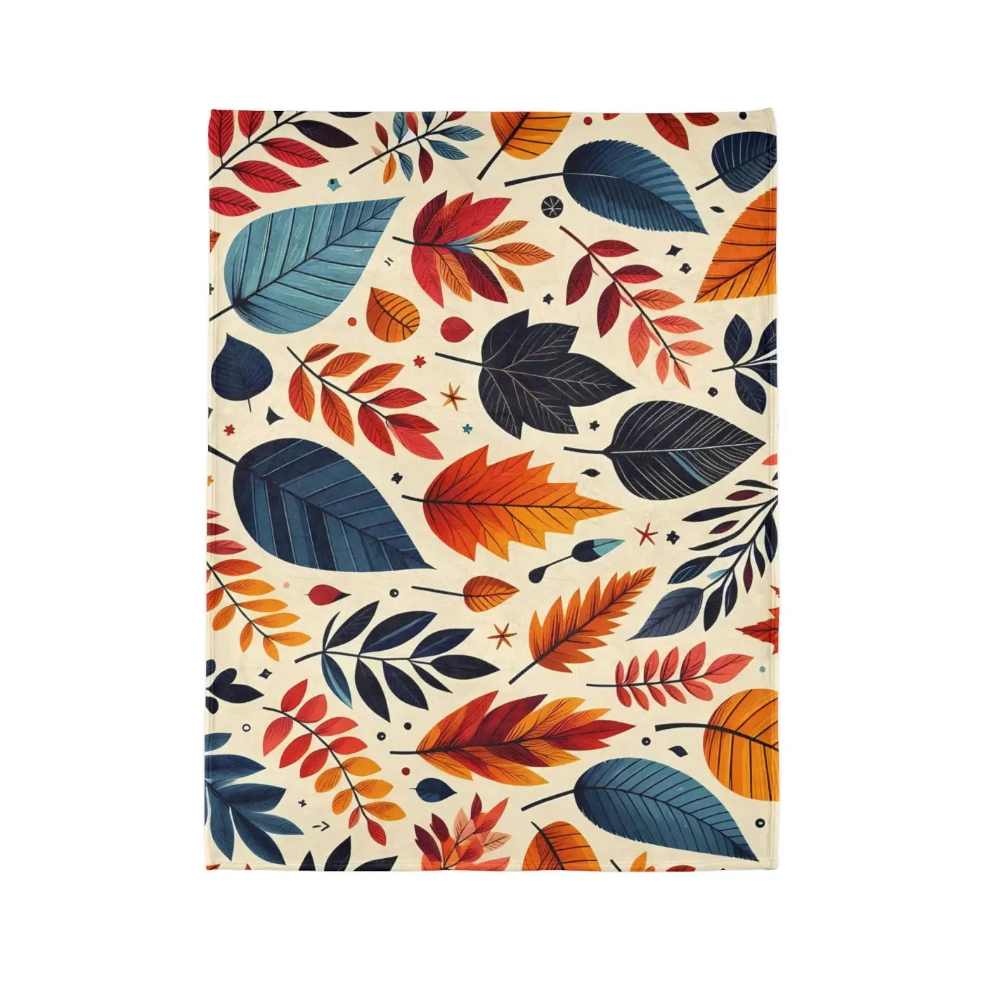 Cozy Minky Blanket - Fall Leaves Soft Polyester - DipaliZ
